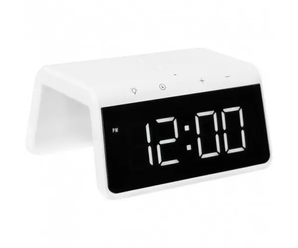 Умные часы настольные Gelius Pro Smart Desktop Clock Time Bridge GP-SDC01 беспроводная зарядка - фото 2