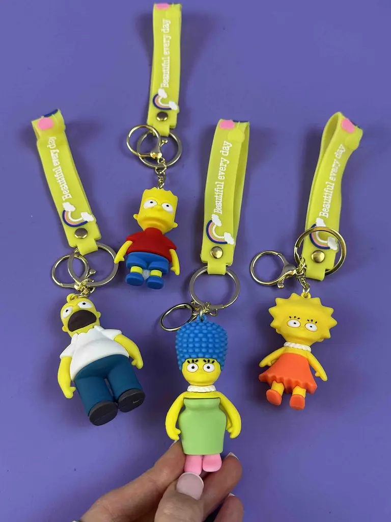 Брелок гумовий Simpsons "Сімсони" 1408, фігурка 6 см, загальна довжина 22 см - фото 2