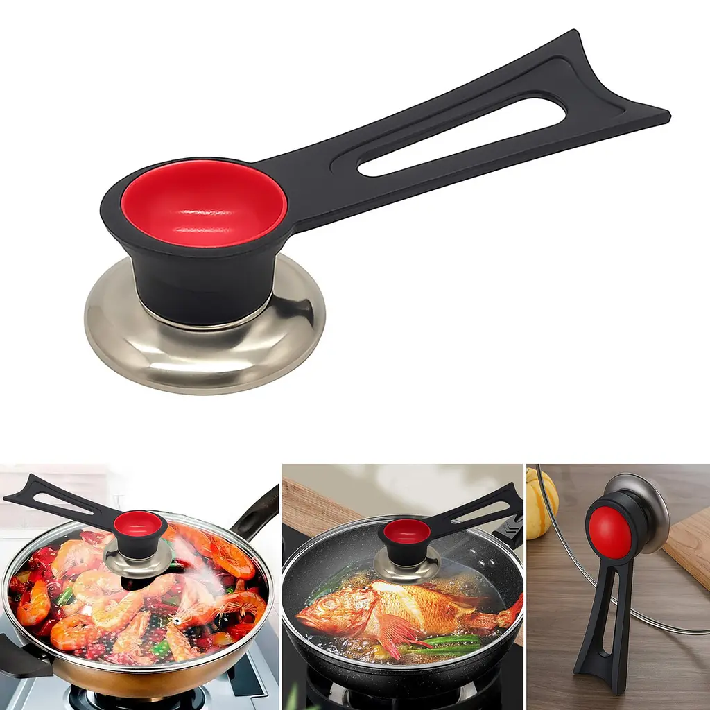Ручка підставка для кришки каструлі сковороди 15.5 см, Kitchen Master Червоний 87312