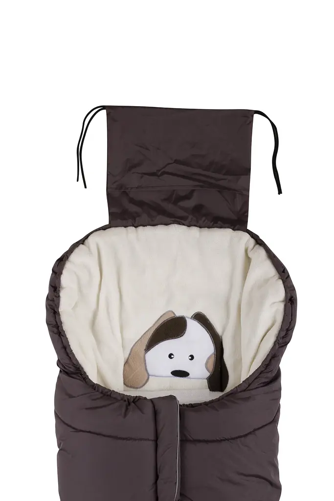 Зимовий конверт Nuvita 9605 Cuccioli Junior Песик, коричневий з бежевим (NV9605CUCCIOLOJRTAUPE) - фото 3