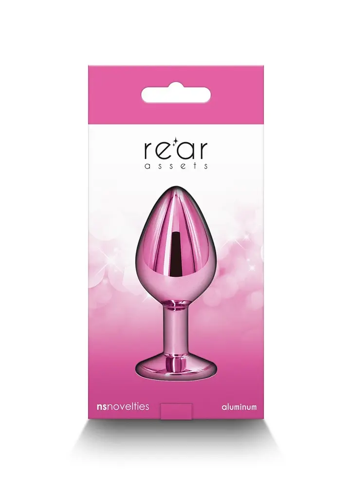 Анальна пробка Ns Novelties Pink MEDIUM Rear Assets, 8,2 см, рожевий - фото 3