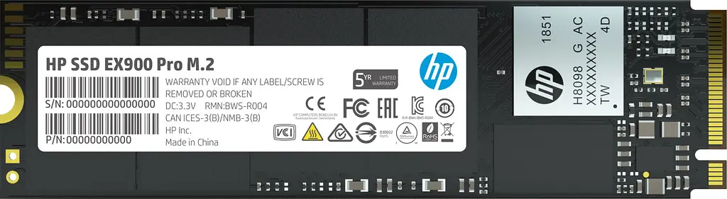 SSD M.2 накопичувач HP EX900 Pro 512GB (9XL76AA) - фото 2
