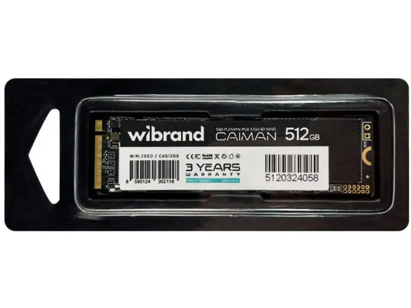SSD-накопичувач Wibrand Caiman M.2 NVMe 512 GB (WIM.2SSD/CA512GB) - фото 3