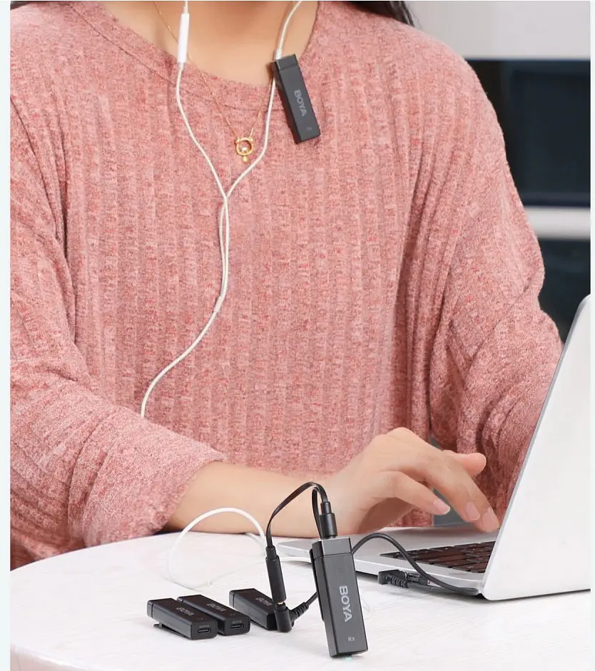 Беспроводная микрофонная система четырехканальная Boya BY-W4 [86218] - фото 4