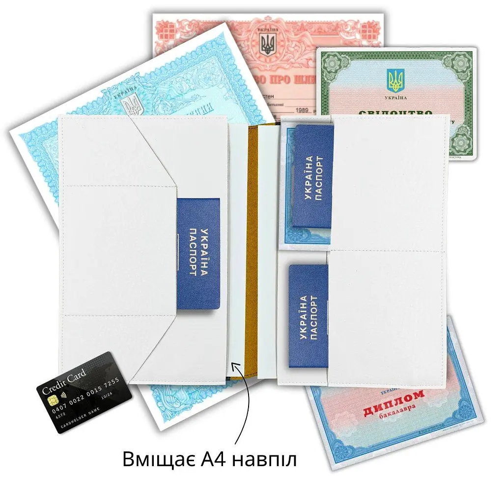Органайзер для документів А5 білий Мапа України Все буде Україна - фото 3