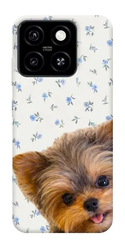 TPU чохол Demsky Cute Yorkie для ZTE Blade A55 4G