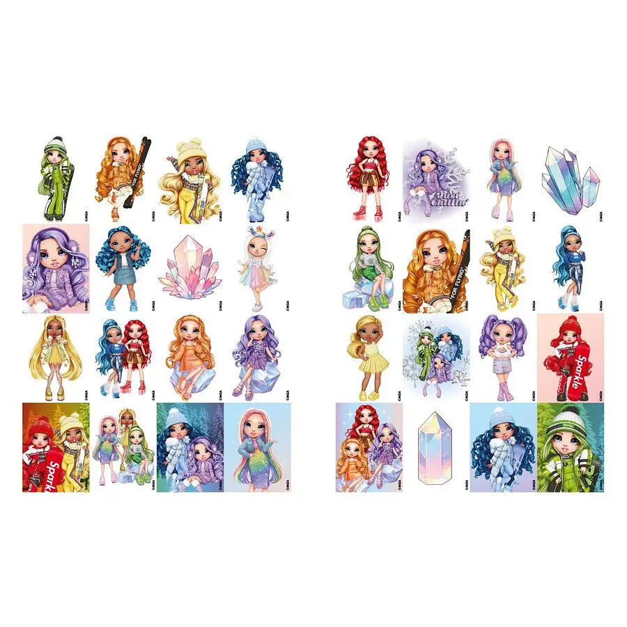 Розмальовка зі стікерами "Rainbow High Winter Break" Ідейка LCB34, 16 сторінок - фото 2