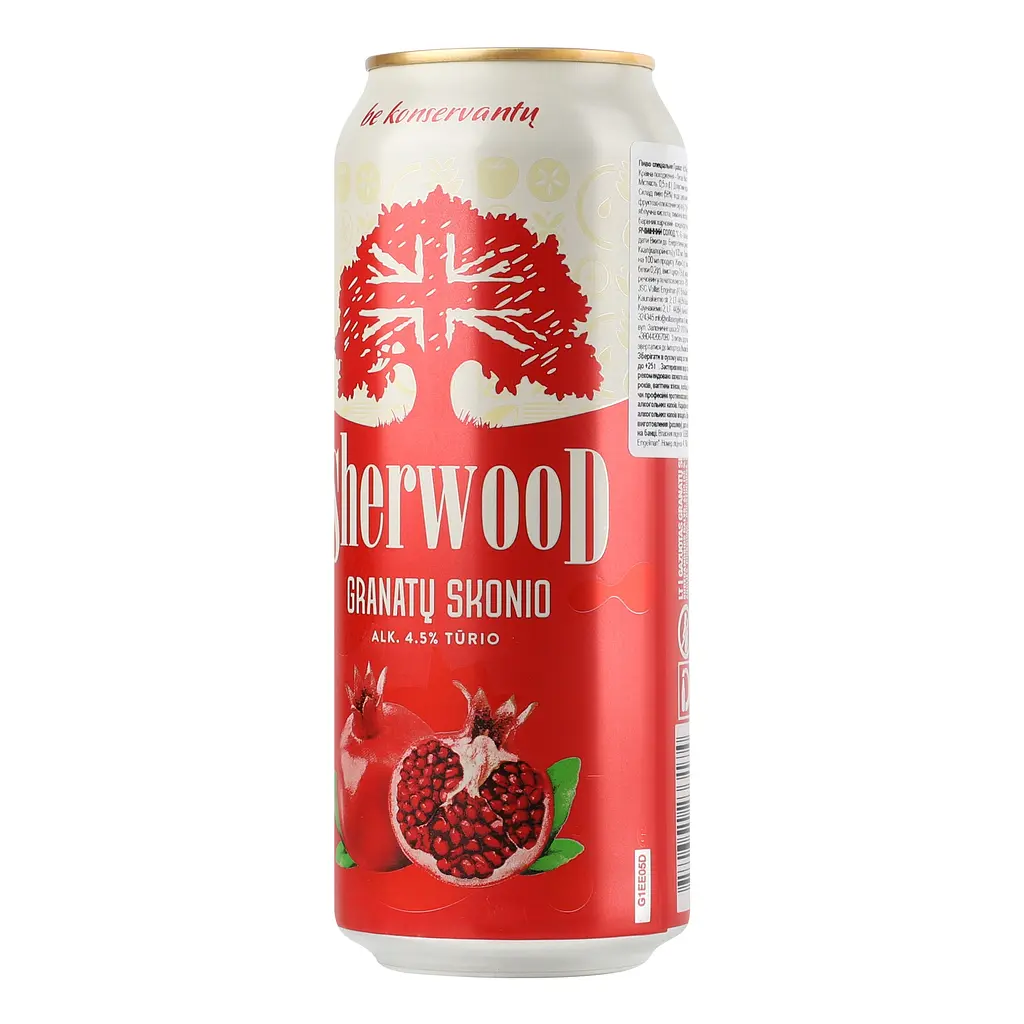 Суміш пива з соком Sherwood Pomegranate світле 4.5% 0.5 л з/б - фото 3