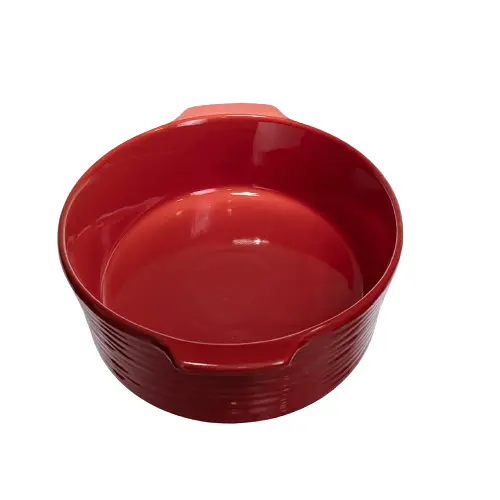 Форма для запікання овальна 36×22.5×7 (см) форма для духовки 2 літри Червоний Yiwu S1289 - фото 4