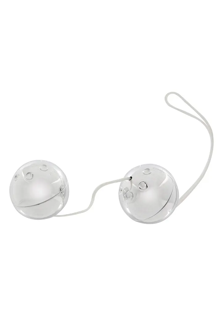 Вагинальные шарики Seven Creations Plastic Balls, 13 см, серебристый - фото 3
