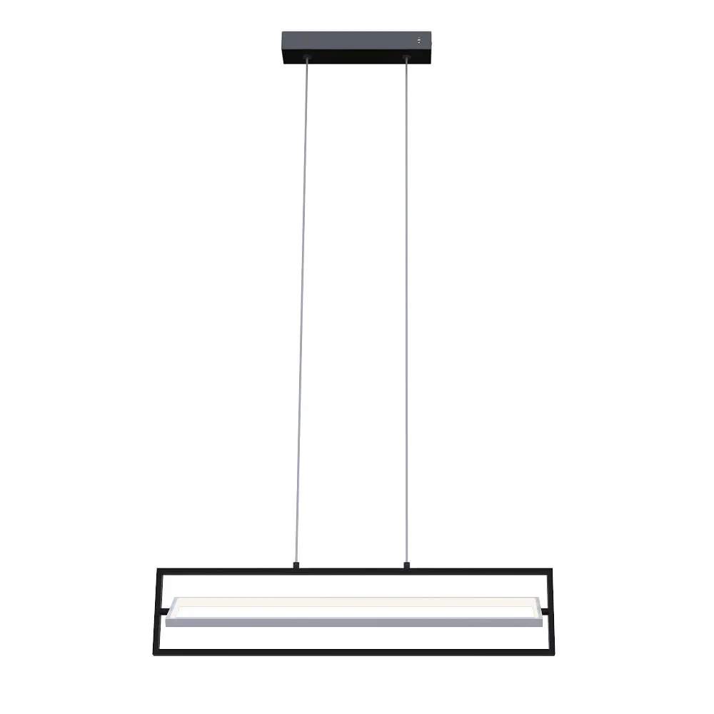 Світильник LED smart PRADA-P+пульт 90W 3000-5000K IP20 прямокутник чорно-білий Violux ( 220735 )
