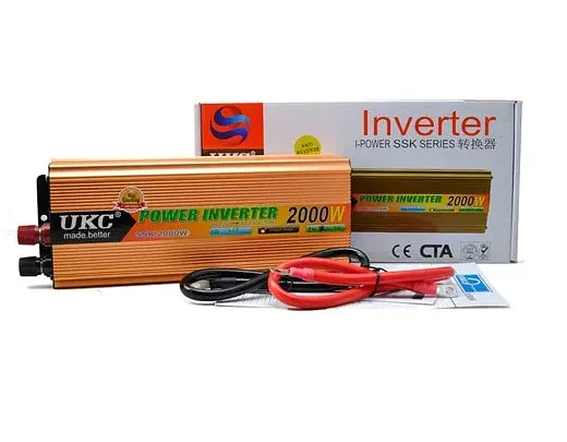 Автомобильный преобразователь напряжения AC/DC UKC SSK-2000W/220В + USB Инвертор - фото 4