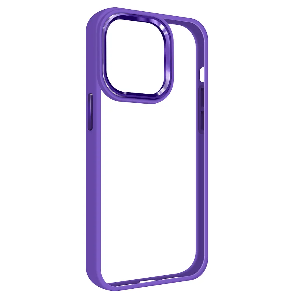 Чехол для Apple iPhone 14 Pro, Unit, фиолетовый, прозрачный противоударный чехол-накладка из TPU и поликарбоната (PC), с защитными бортиками, защита всего корпуса от ударов и царапин, ArmorStandart (ARM62482) - фото 2