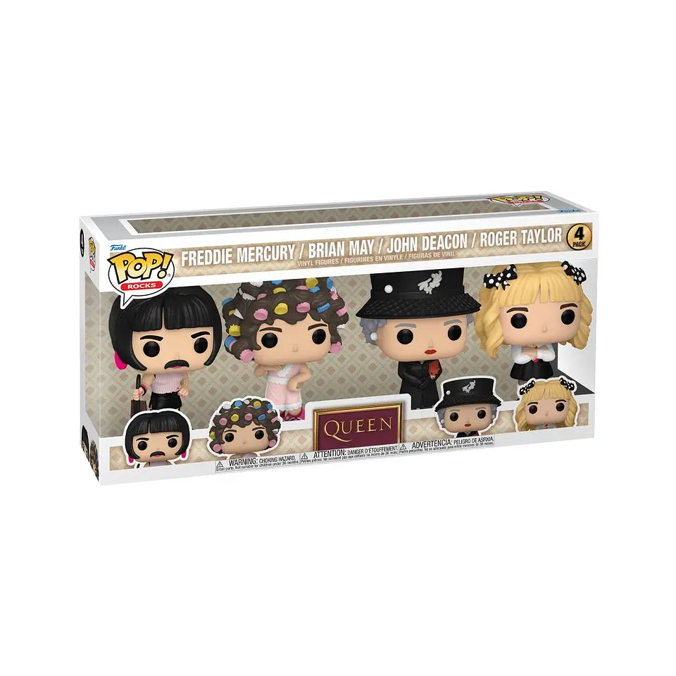 Набір фігурок Funko Pop Фанко поп Queen 4-Pack Queen Квін Набір 4 персонажа Квін 10 см Q 4PQ 4P - фото 3