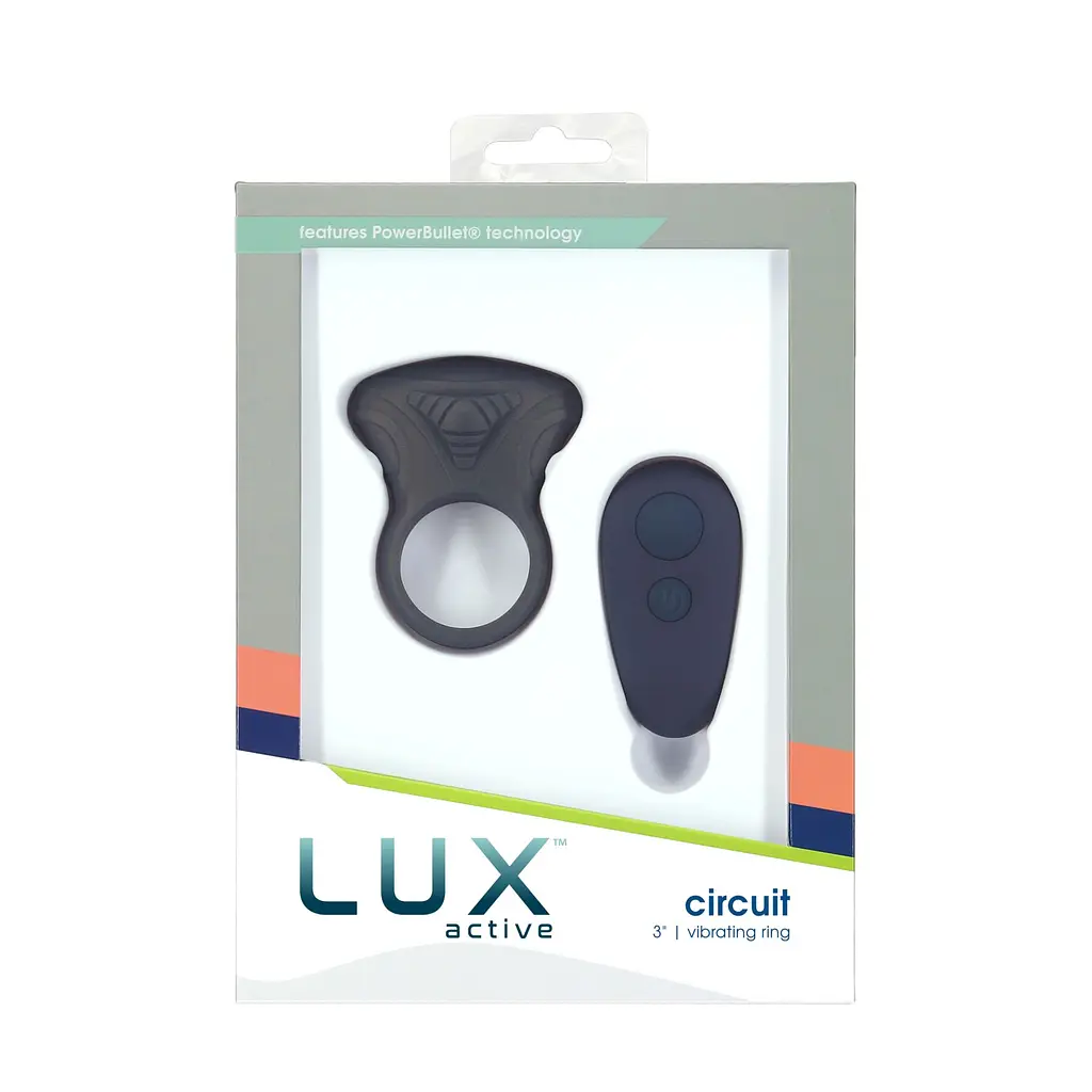 Ерекційне віброкільце Lux Active Circuit Vibrating Cock Ring, пульт ДК, 7 режимів вібрації - фото 4