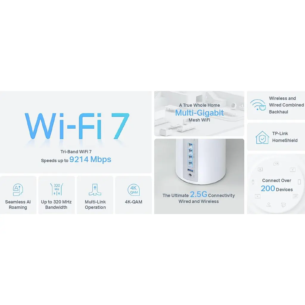 MESH-система TP-Link Mesh-система Deco BE65 2-Pack (DECO-BE65-2-PACK) - фото 13