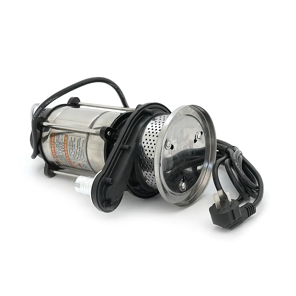 Занурювальний насос 370W 220V до 1.5 м³/год підйом до 16 м 25 мм нержавіюча сталь 355х205х185 мм 3,6 кг + перехідник - фото 2