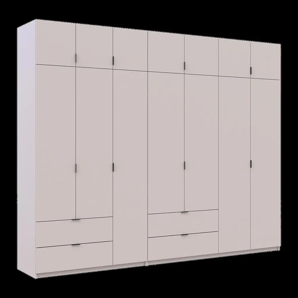 Розпашна Шафа для одягу Doros Лукас Кашемір 3+4 ДСП 300х50х240 (42005132) - фото 6