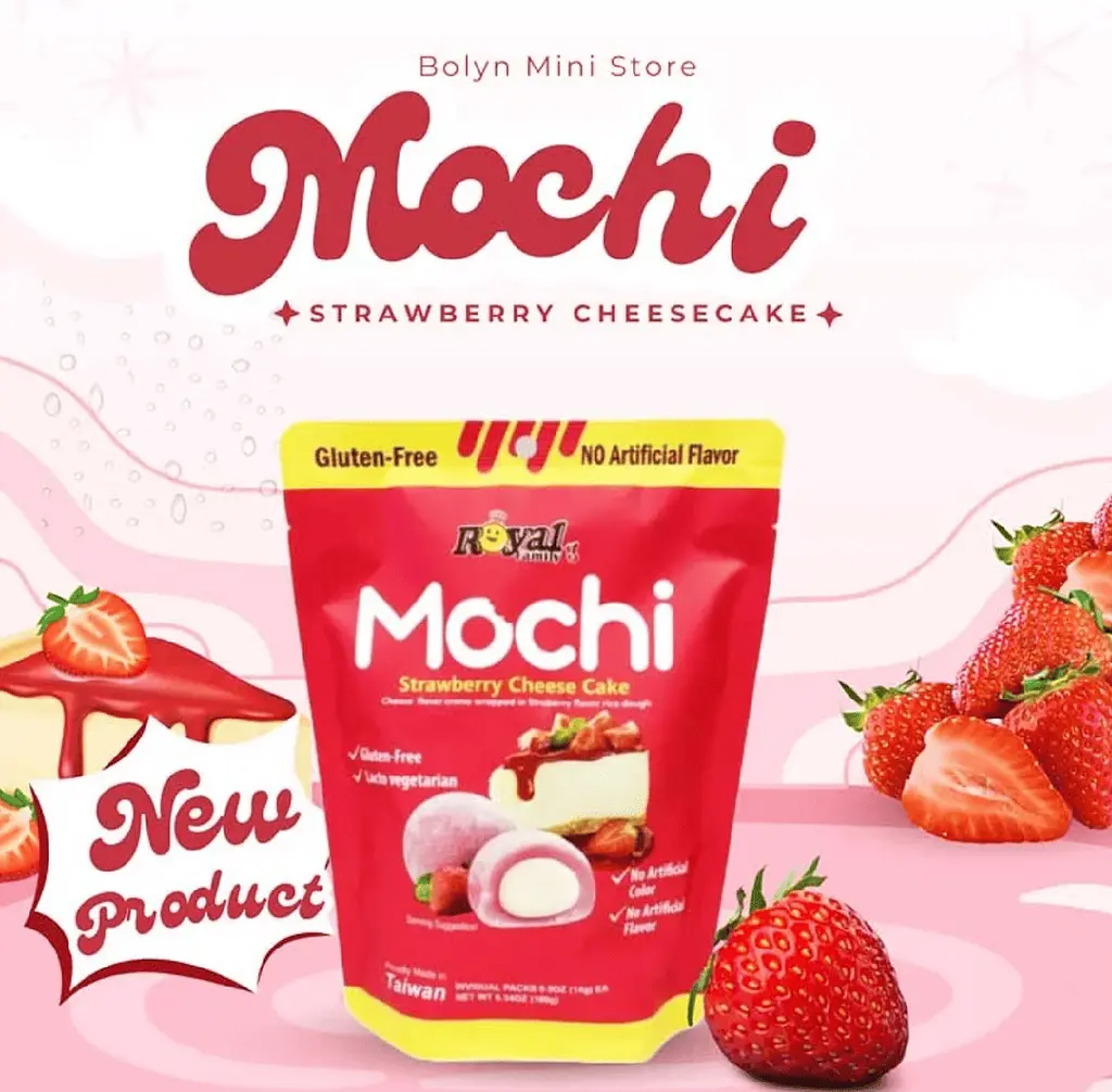 Моті Royal Family Mochi Strawberry Cheese Cake 12шт 180г - фото 2