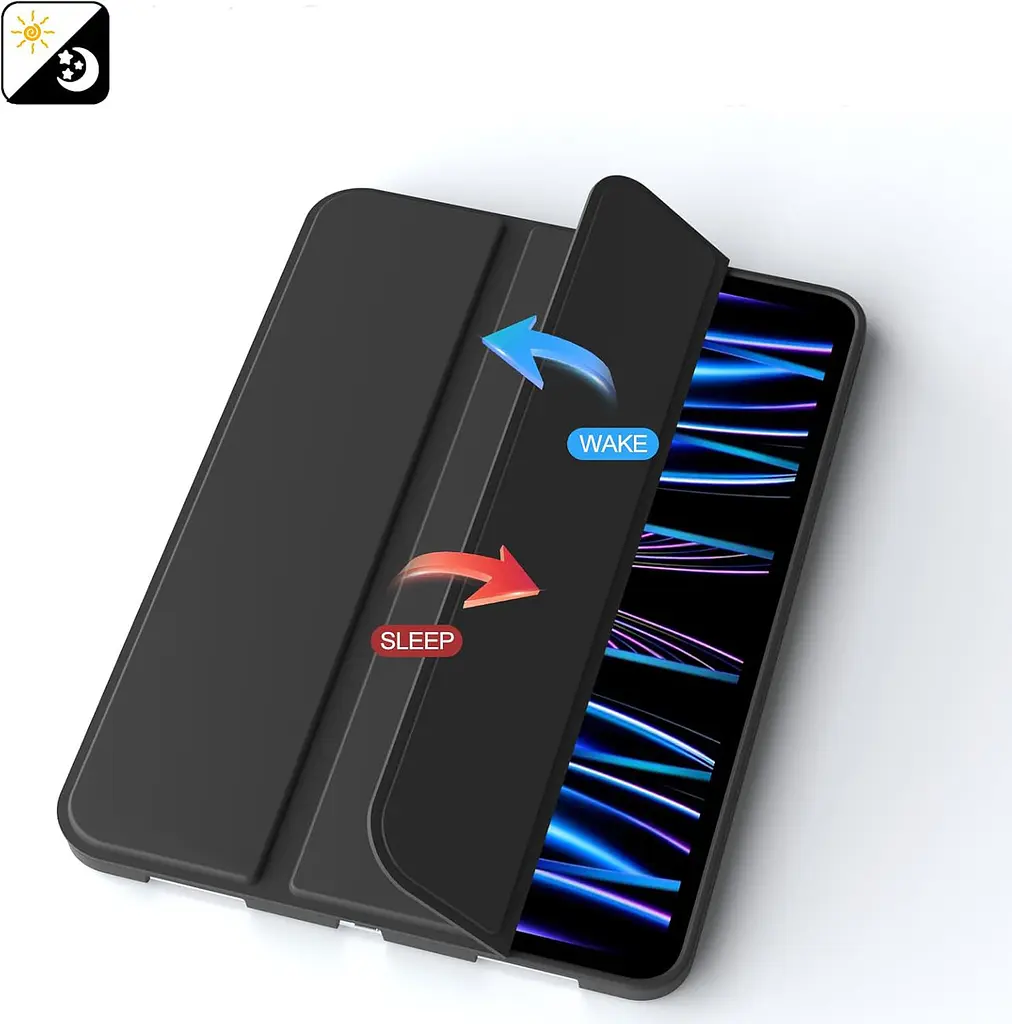 Чохол-книжка BeCover Tri Fold Soft TPU Silicone для Apple iPad Pro 11" M4 2024 Чорний (711744) - фото 5