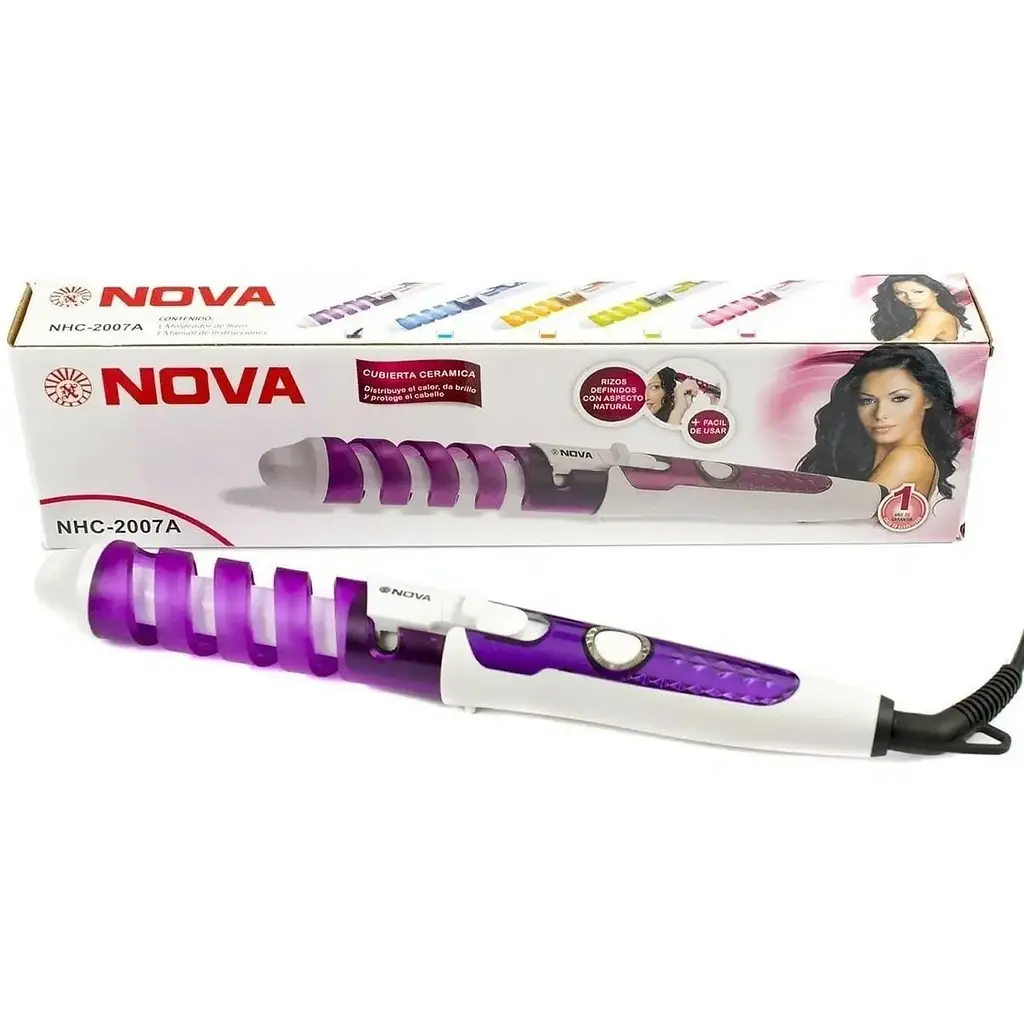 Праска для волосся (плойка) NOVA 2007 Спіральна плойка - фото 4