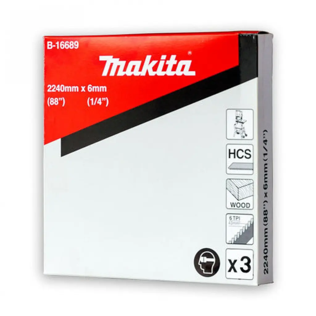 Набір полотен по дереву 6 х 2240 мм 6Т для станка Makita LB1200F (B-16689) - фото 2