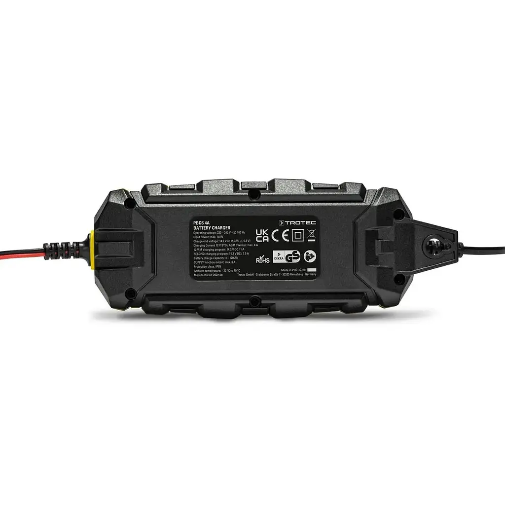 Портативное зарядное устройство для автомобильного аккумулятора Trotec PBCS 4A, 12V, 4-120Ah - фото 2