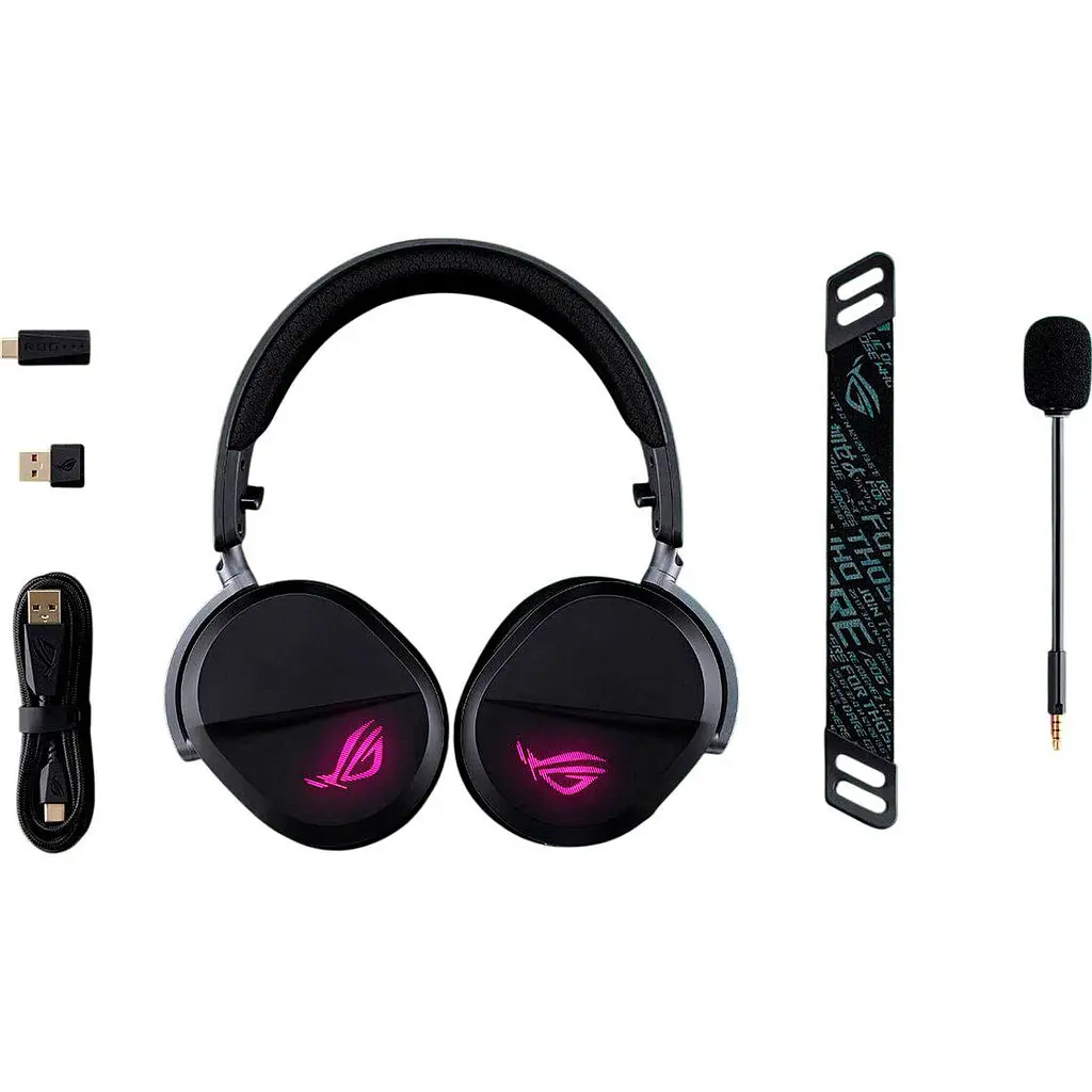 Навушники ігрові ASUS ROG Pelta (90YH0410-BHUA00) чорні - фото 8
