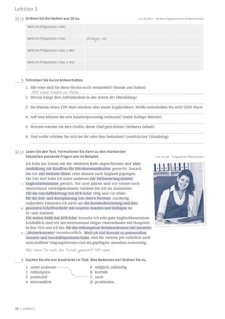 Im Beruf NEU B1+ /B2 Arbeitsbuch - фото 6