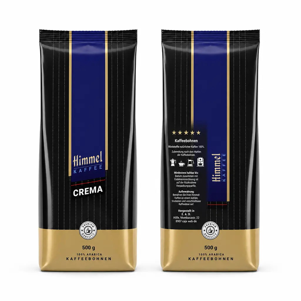 Кава зернова Himmel Kaffee Crema 500 г для кавомашини, еспресо, капучино та лате - фото 3