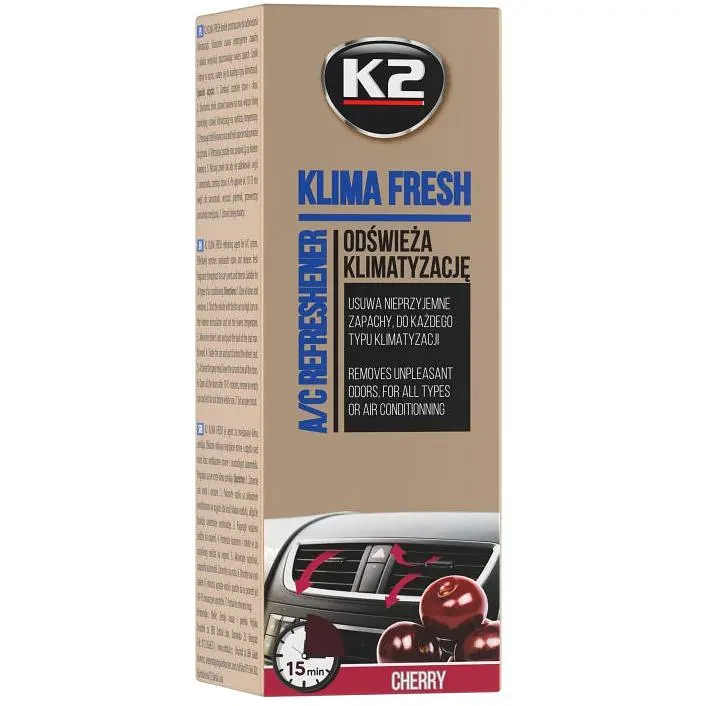 Очисник кондиціонера антибактеріальний K2 Klima Fresh Cherry 150 мл аерозоль (K222CH) - фото 3