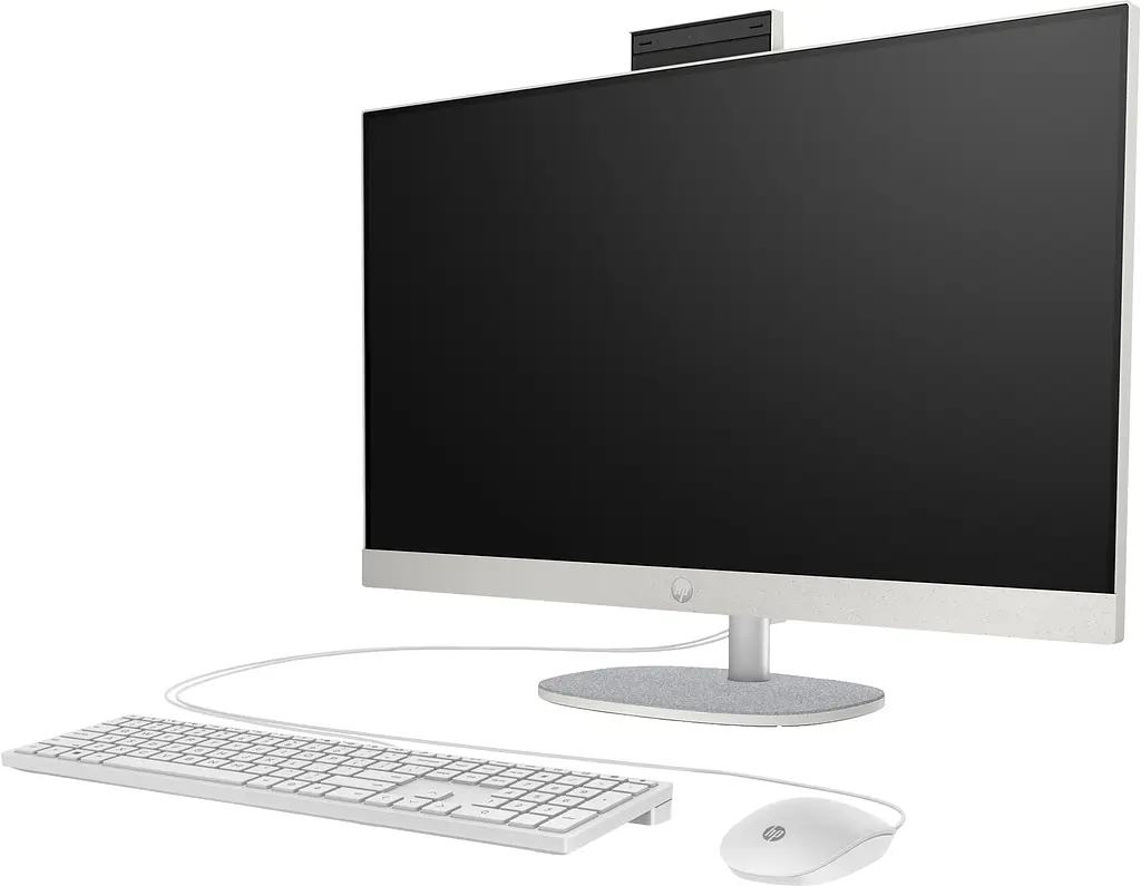 Моноблок HP 27" 27-cr0039ua AiO Ryz5 7520U/16Gb/SSD512Gb/WiFi/Cam/K&M/DOS/Shell White - фото 3