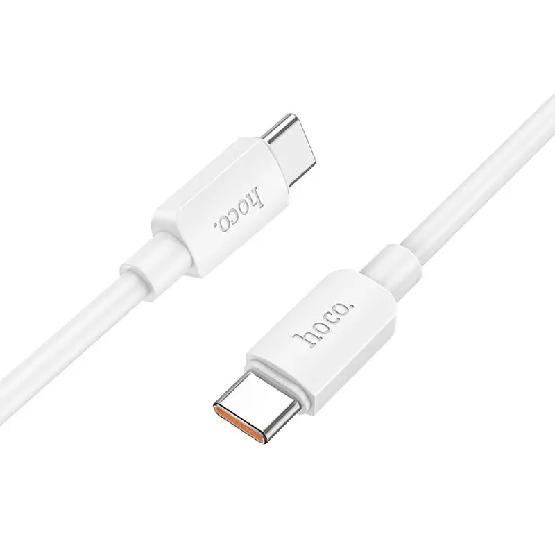 Дата кабель Hoco X96 Hyper Type-C to Type-C 100W (1m) White - фото 2