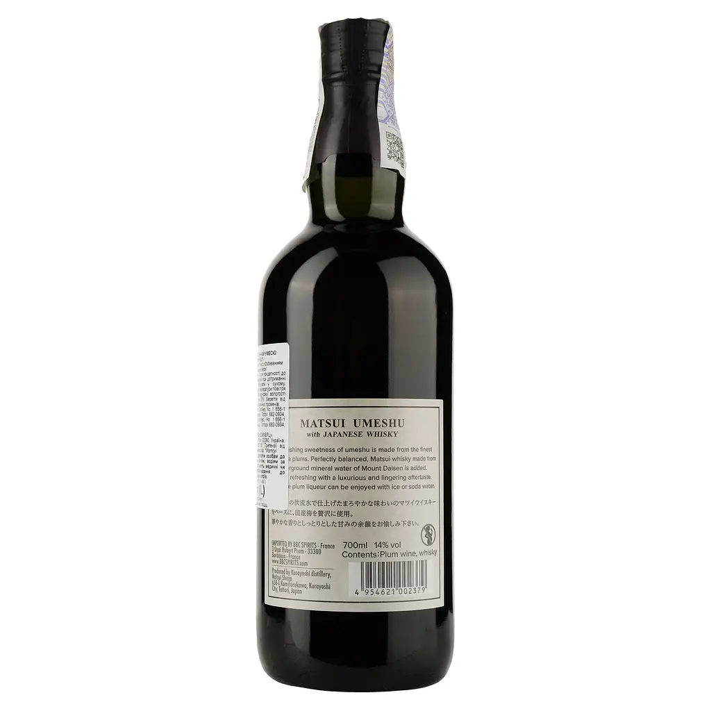 Ликер Matsui Umeshu Blended with Japanese Whisky 14% 0.7 л - фото 2