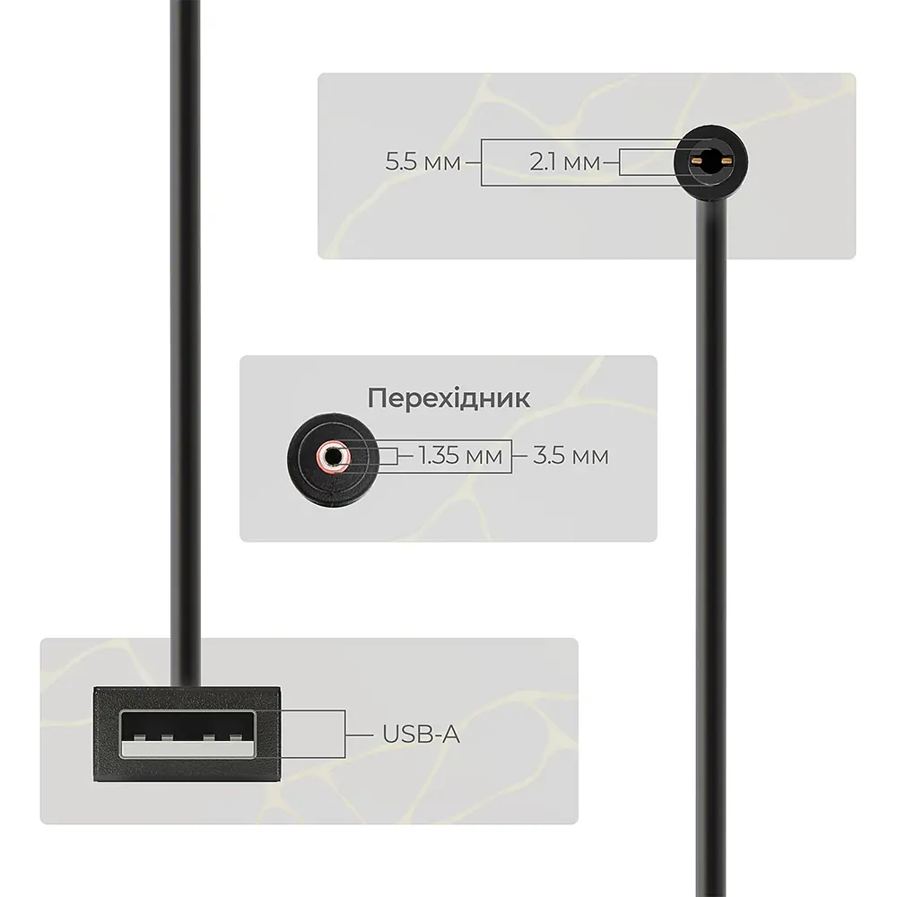Кабель ArmorStandart USB boost converter DC 5V to 9V 12V + 3.5x1.35 mm connecter (ARM65519) - фото 3