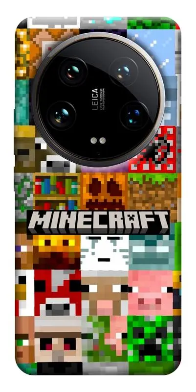 Чохол Demsky Minecraft collage для Xiaomi 14 Ultra