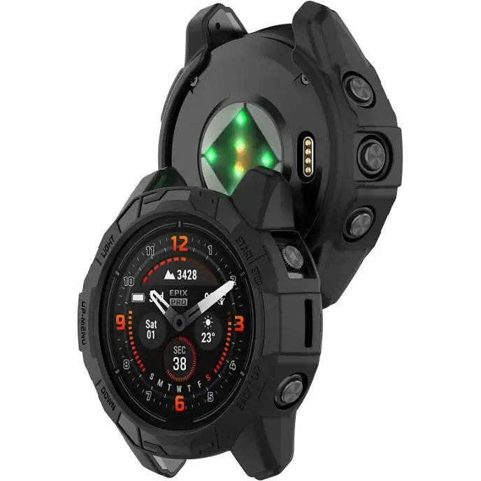 Чехол-бампер DK CDK Силикон Outlines для Garmin Epix Pro (Gen 2) 51mm (016387) (black) - фото 2
