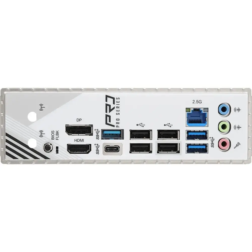 Материнская плата ASRock A620AM PRO RS (AM5/A620A, 4xDDR5, PCIex16, DP/HDMI, 2xSATA, 3xM.2, 2.5GLan, 8ch, mATX) - фото 4