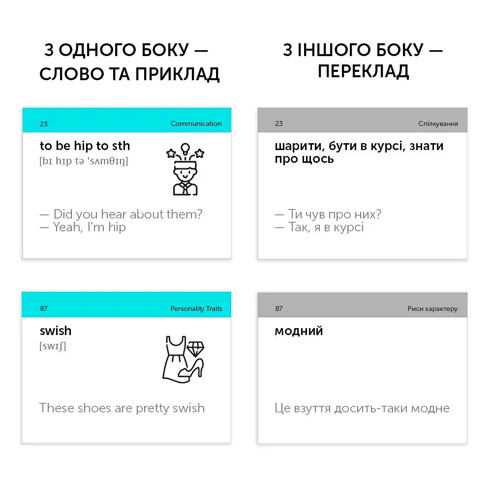 Картки для вивчення англійської мови English Student. English Slang - фото 6