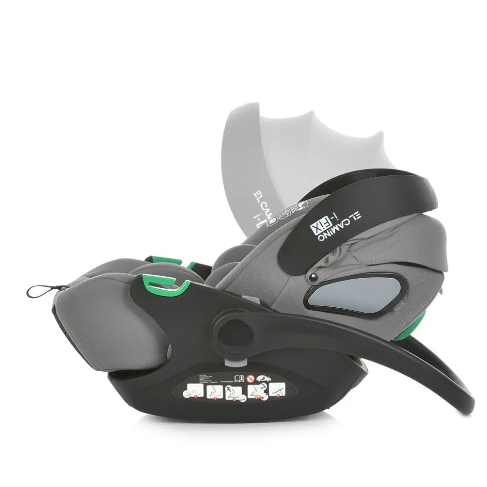 Дитяче автокрісло i-FIX ME 1110 Simply Gray - фото 3