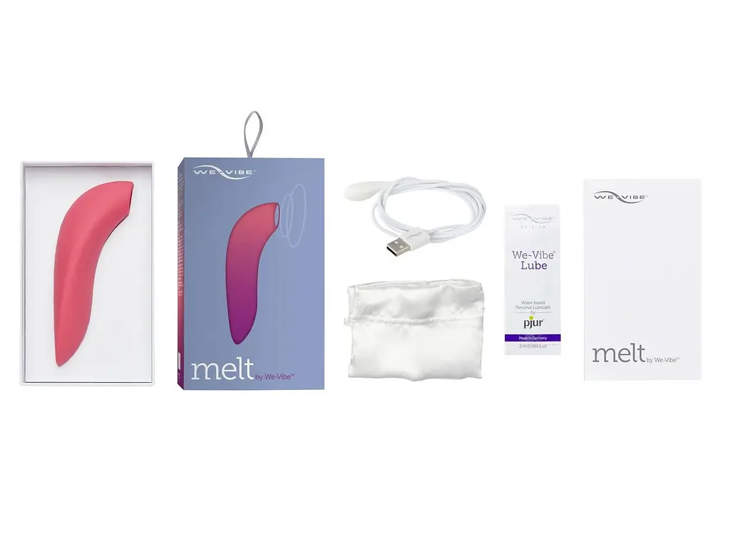 Вакуумний смарт-стимулятор для пар Melt by We-Vibe Coral, зручно поєднувати з проникним сексом - фото 7