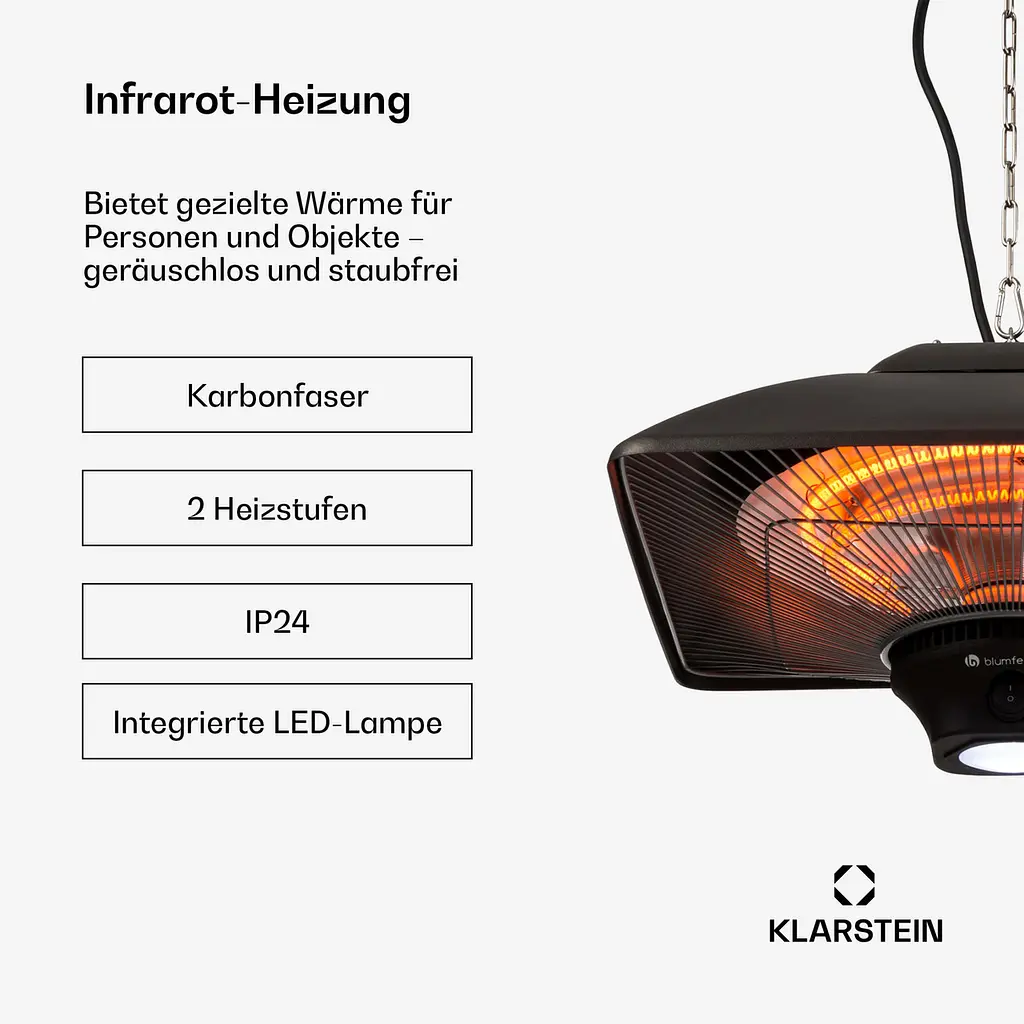 Інфрачервоний обігрівач Blumfeldt Heat Square 15 м² (10032565) - фото 5