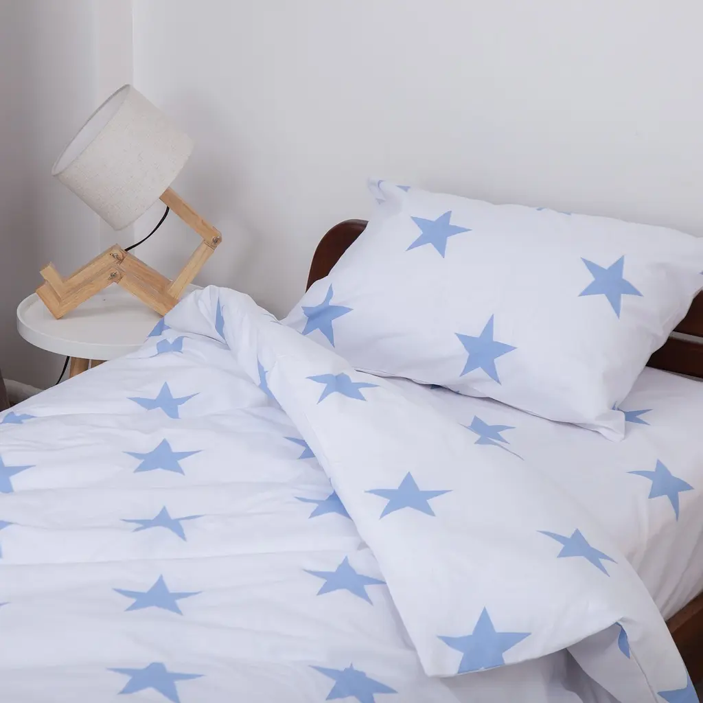Комплект постільної білизни ТЕП Soft dreams Зірки підлітковий блакитний (2-04191_29907) - фото 4