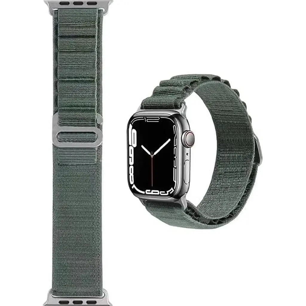 Ремінець WiWU Nylon Band для Apple Watch 38/40/41/42mm Green [161149] - фото 4