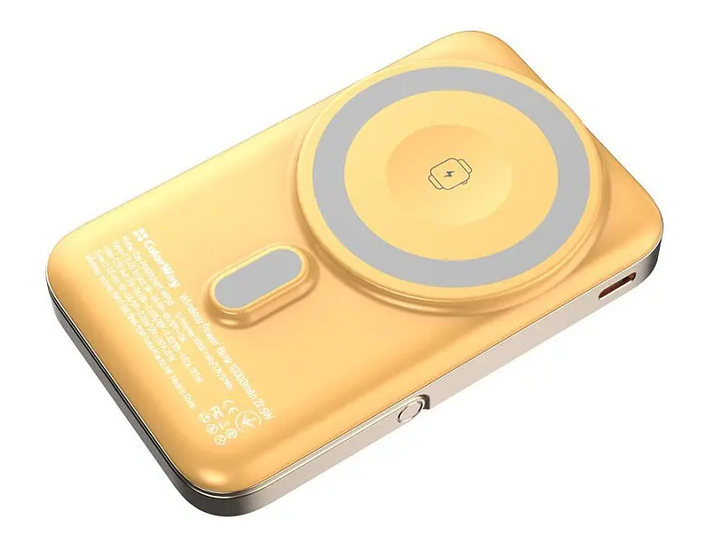 Зовнішній акумулятор (Power Bank) ColorWay 10000mAh 22.5W MagSafe Amber (CW-PB100LPA2Y-WPDD) - фото 3
