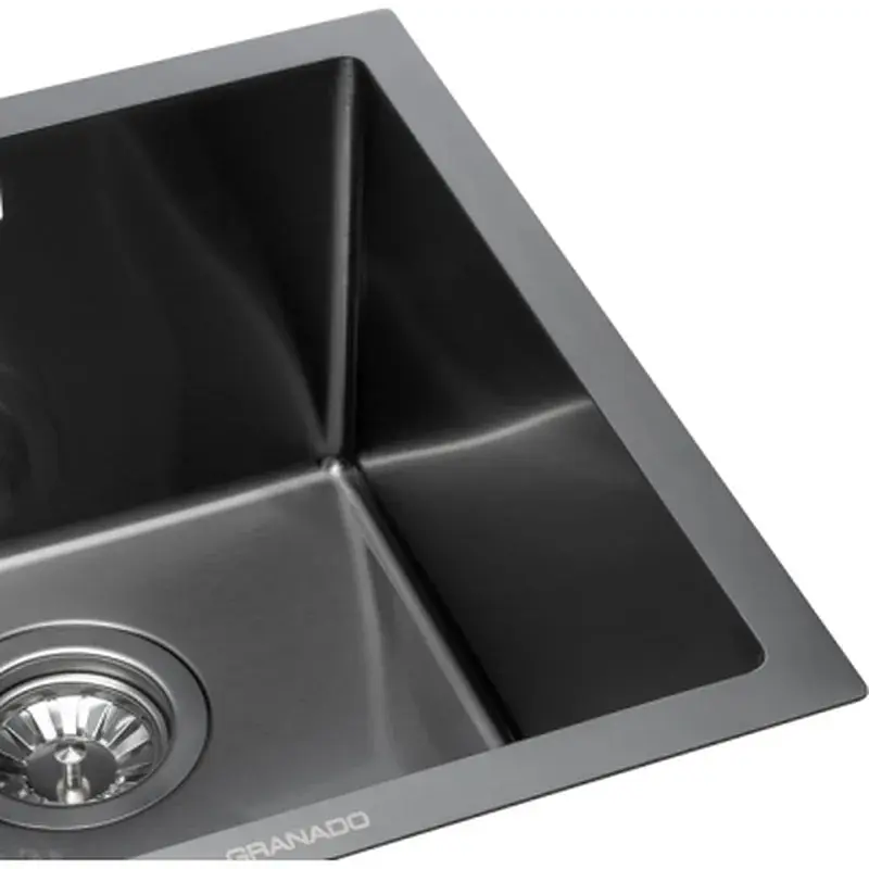 Мийка кухонна GRANADO Under top mini STEEL S201 black (GS10201B) - фото 5