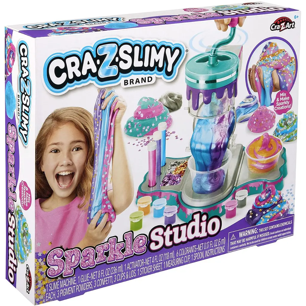 Слайм Cra-Z-Art Glitter Sparkle Studio 22 од. (60396CRA) - фото 2
