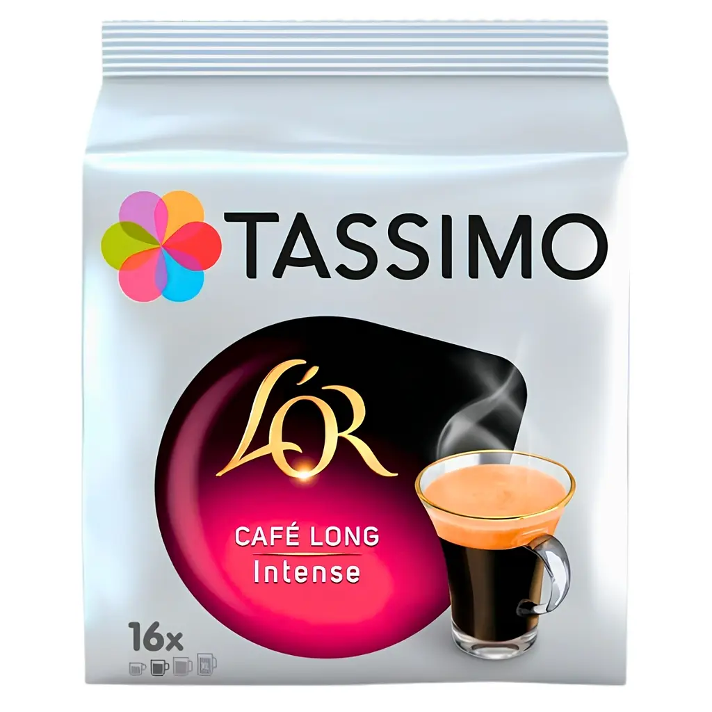 Кава в капсулах L`or Tassimo Cafe long intense 16 шт