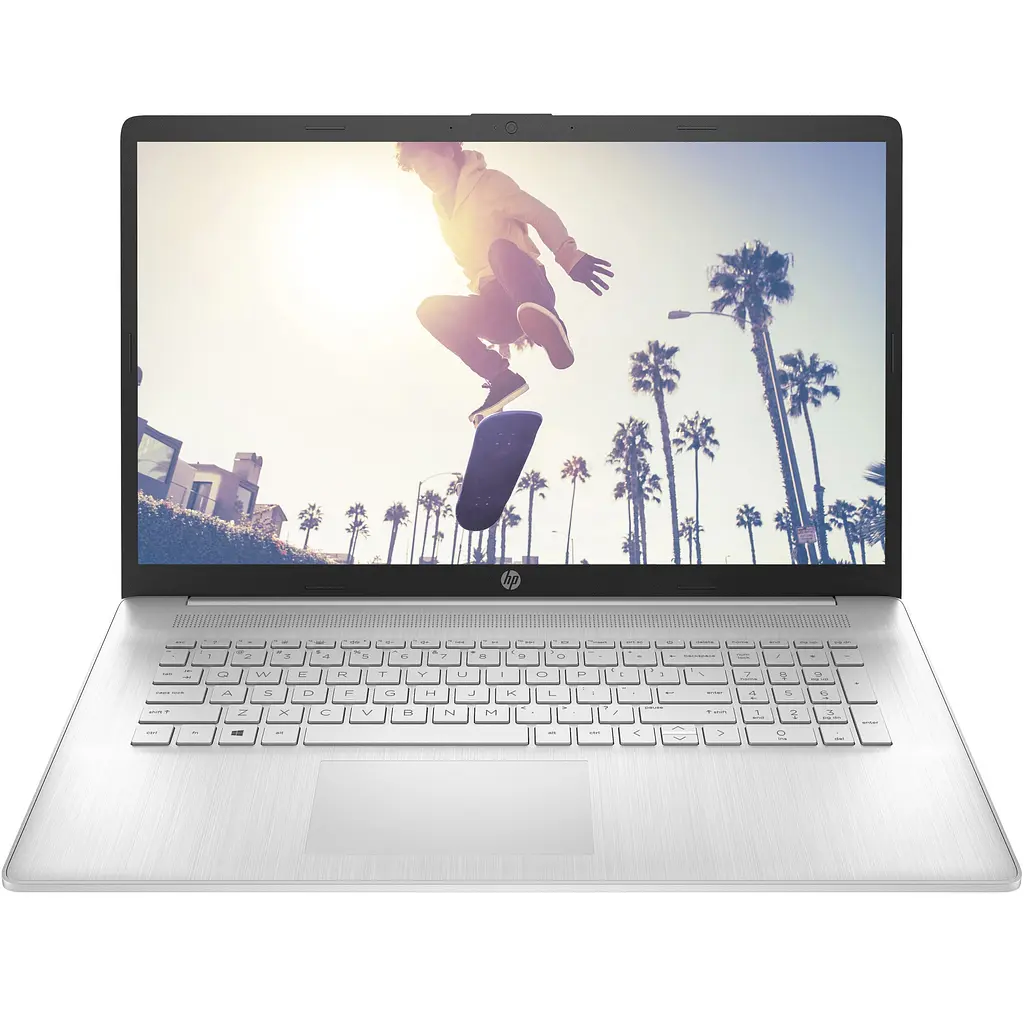 Ноутбук HP 17-cn2026nq з процесором Intel Core i5-1235U pana la 4.40 GHz, 17.3", Full HD, IPS, 8GB DDR4, 512GB SSD, Intel Iris X графікою, DOS, Natural сріблястий - фото 3
