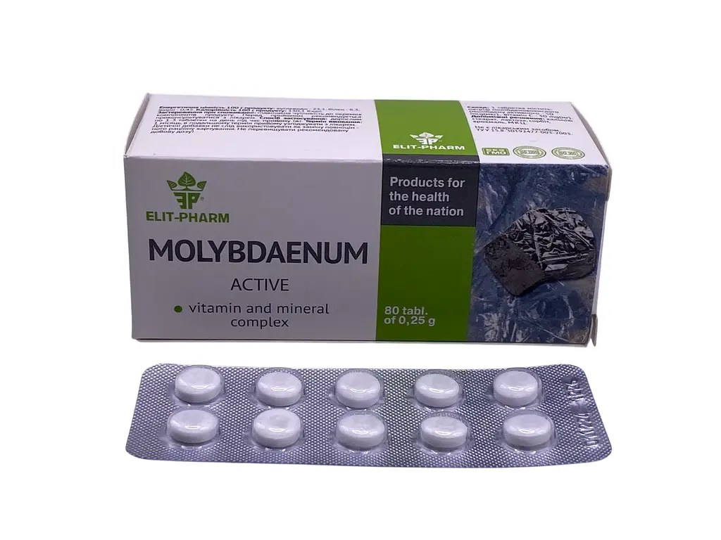 Дієтична добавка Elit-Pharm Молібден 80 таблеток - фото 2
